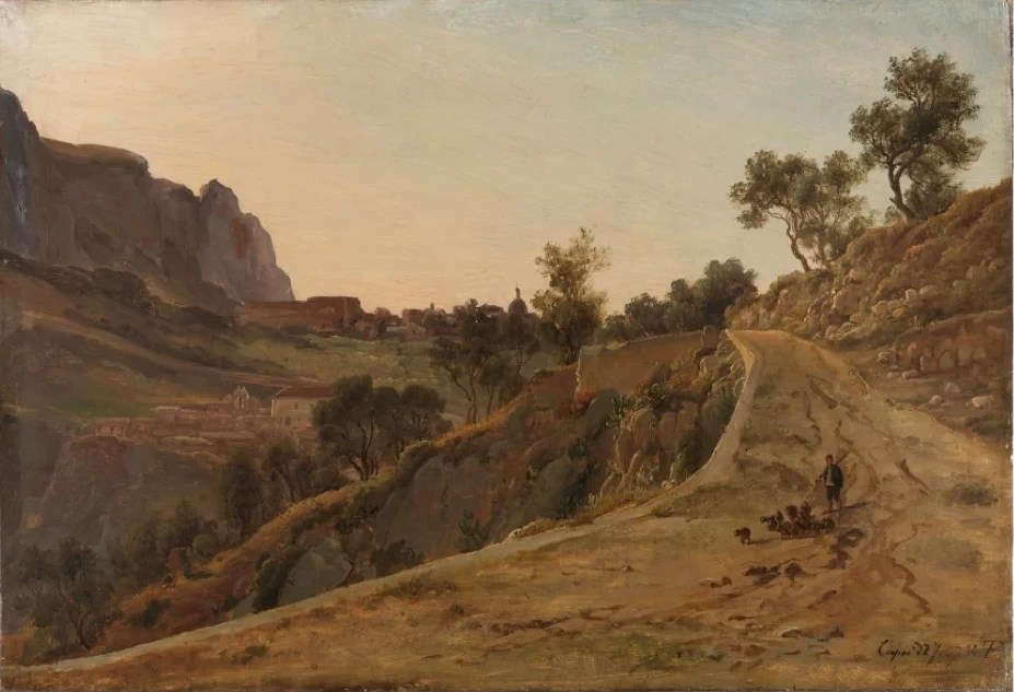Stradina a Capri - 1834, National Museum Oslo